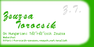 zsuzsa torocsik business card